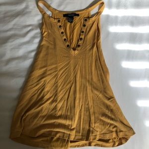 Forever 21 Mustard Stud Tank